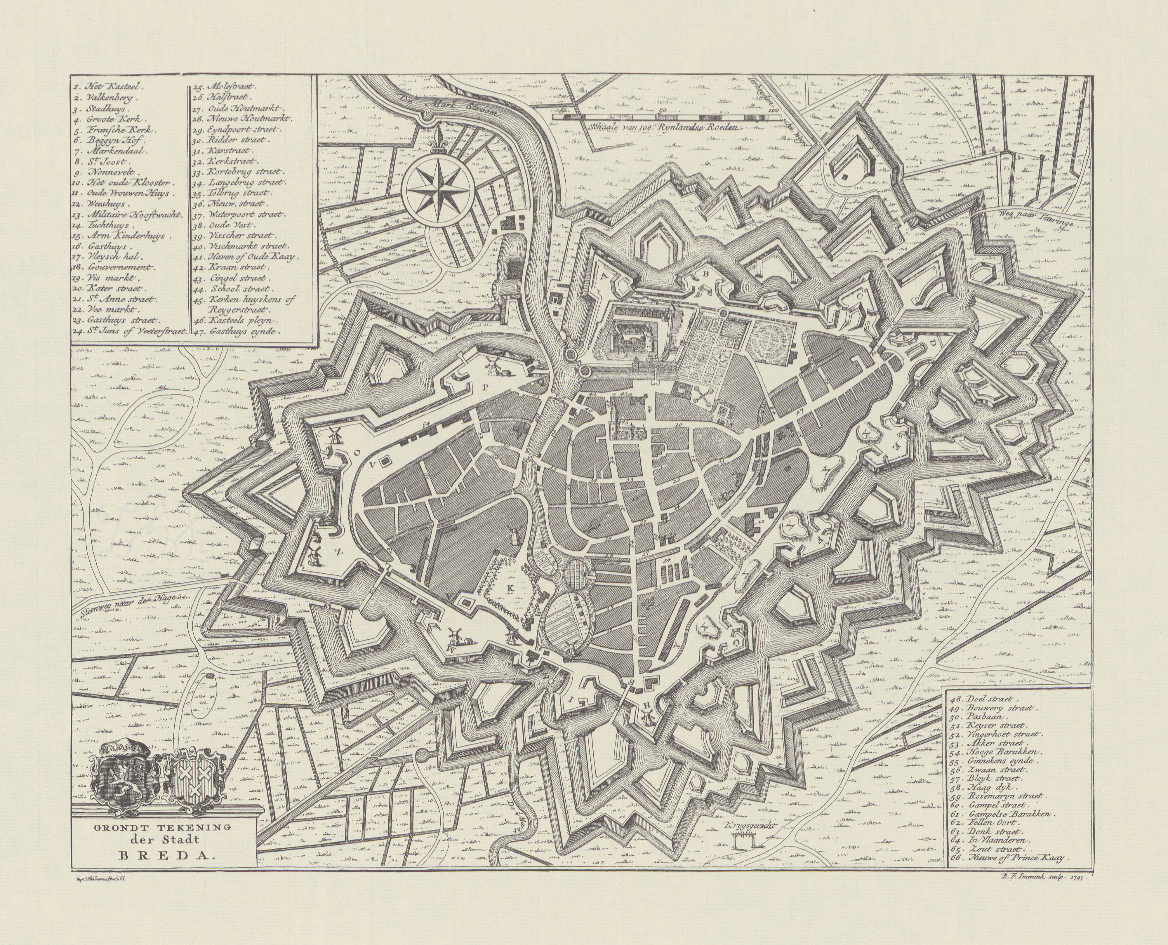 Historische Kaarten Brabant - Breda | Frisius